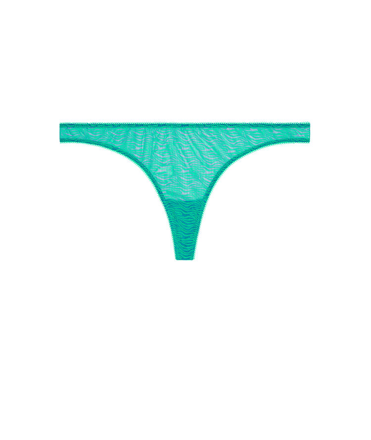 Tanga de tul ritualiz turquesa.