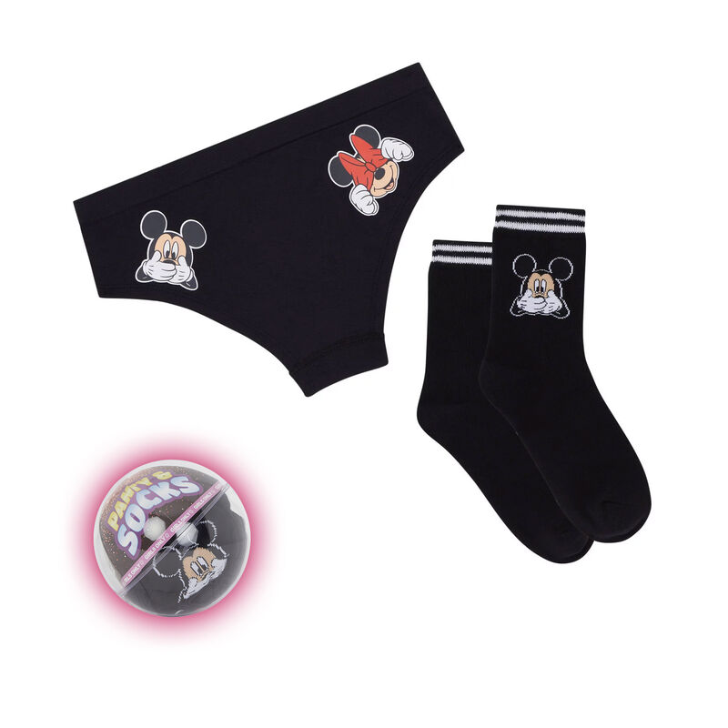 Conjunto braguita culotte + calcetines estampado Mickey ohboyiz Conjunto braguita culotte + calcetines estampado Mickey ohboyiz;