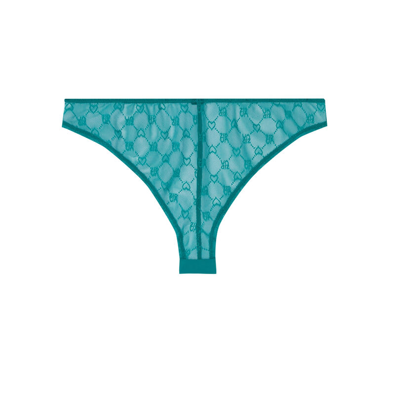 braguita brasileña de encaje con corazones - verde braguita brasileña de encaje con corazones - verde;
