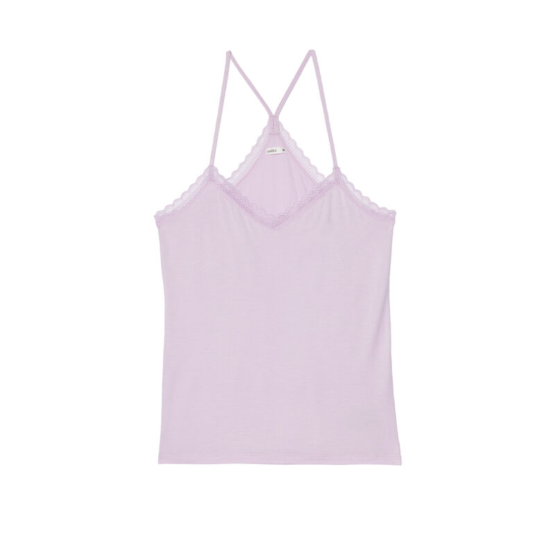 Top de punto con tirantes finos - morado Top de punto con tirantes finos - morado;