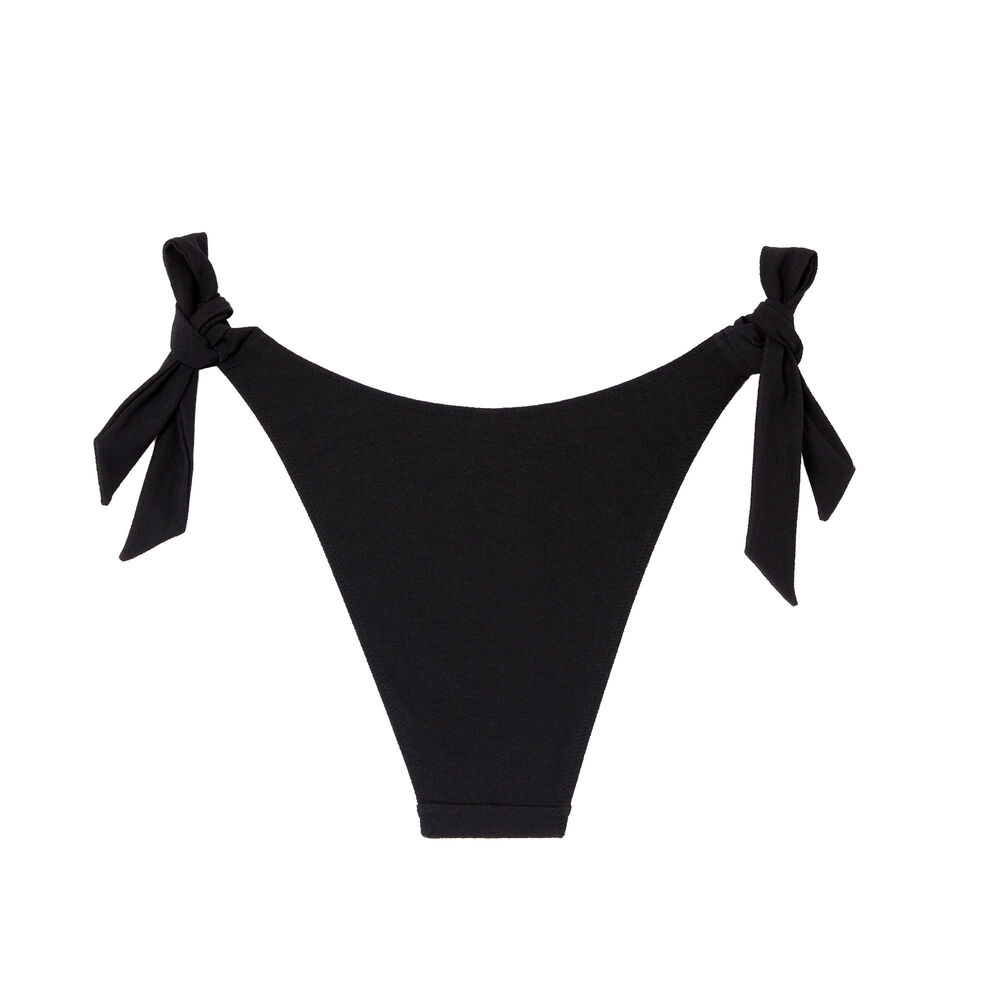 Parte de abajo de bañador con lazos - negro negro.