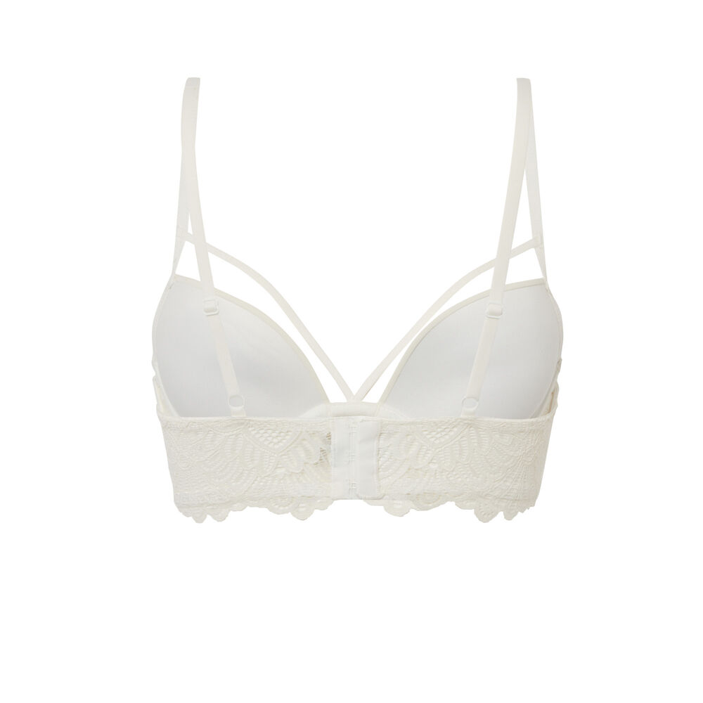 Sujetador push-up cintas cruzadas - crudo crudo.