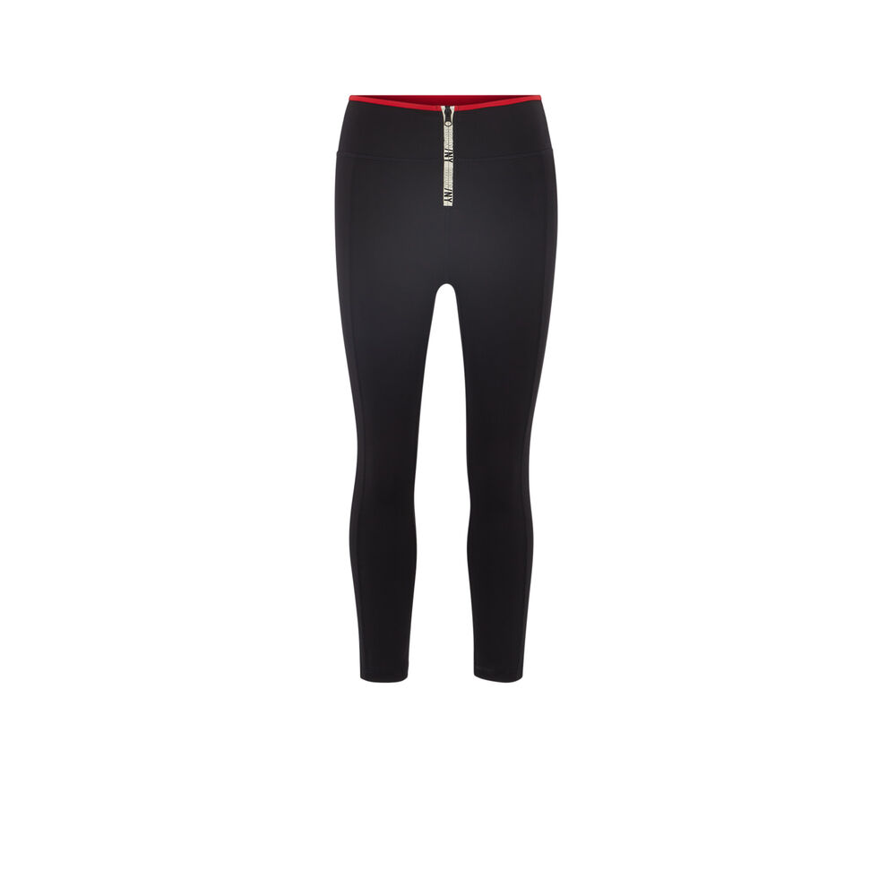 Leggings deportivos con cremallera - negros negro.