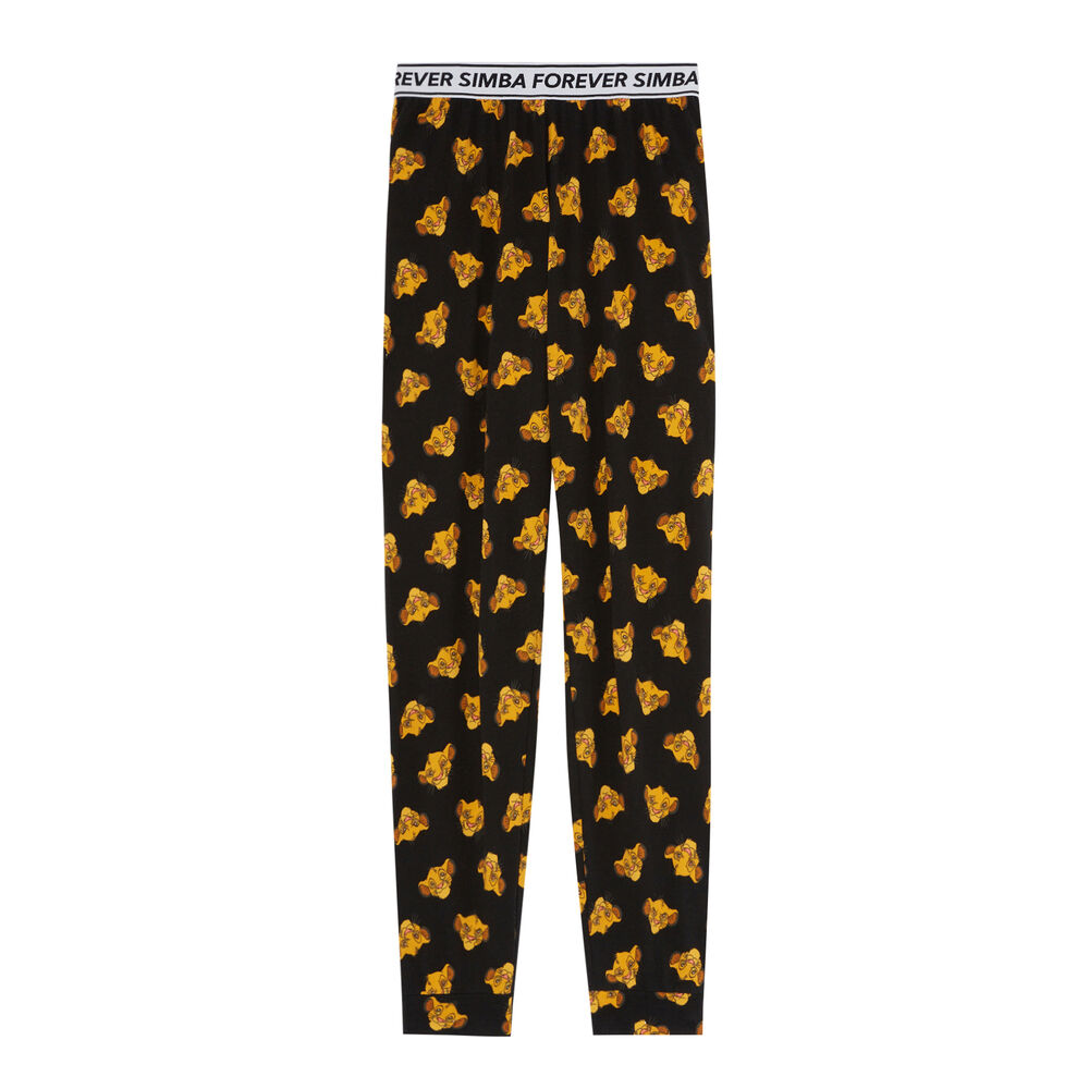 Pantalón con motivos de simba - negro negro.