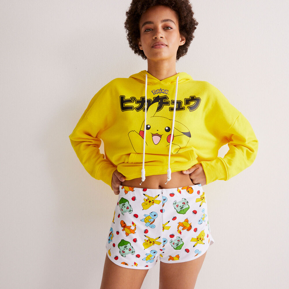 Shorts con motivos de pokémon - blanco blanco.