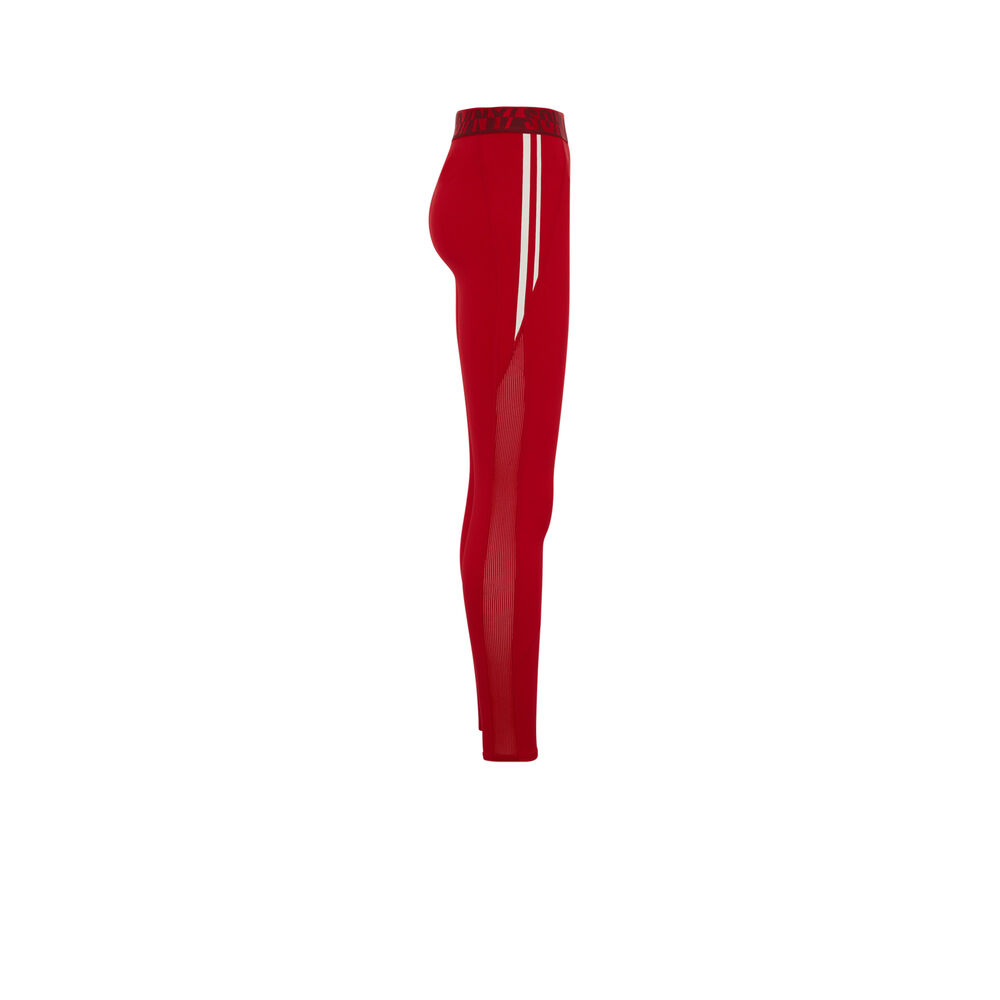 Legging de sport à bandes - rouge rouge.