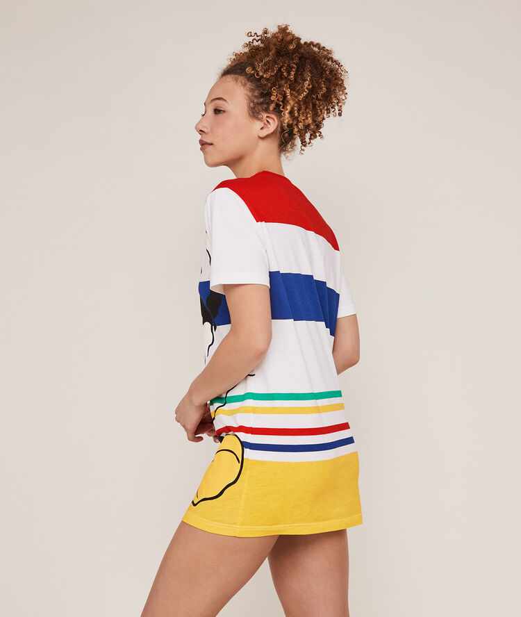 T&uacute;nica con estampado de mickey - cruda crudo.