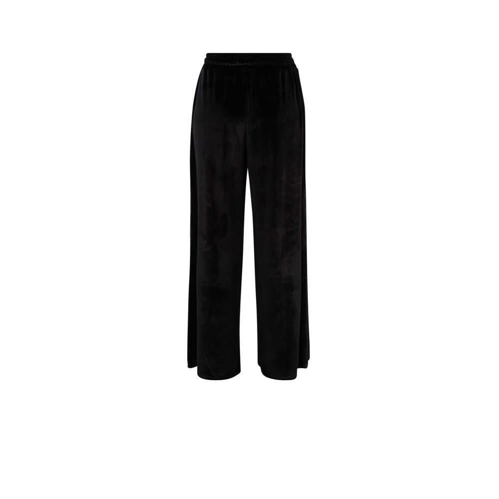 Pantalón de terciopelo con motivos de serpientes - negro negro.