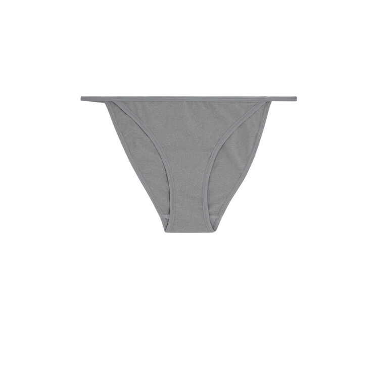 Braguita gris de cintura fina gris.