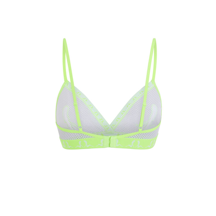 Sujetador triangular amarillo fluorescente marjiz amarillo.