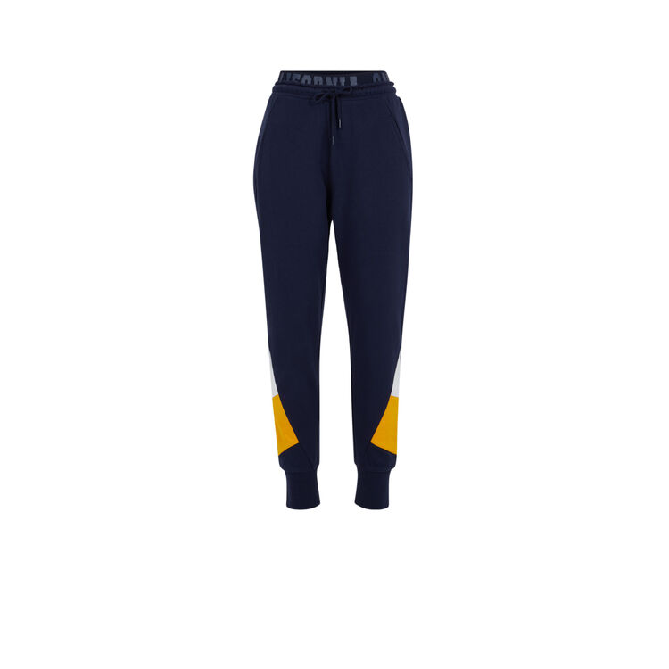 Pantalón de chándal de felpa californiz azul marino.