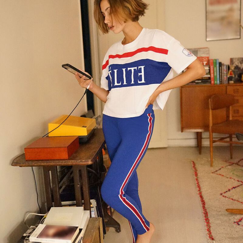 Leggings con tiras - azul Leggings con tiras - azul;
