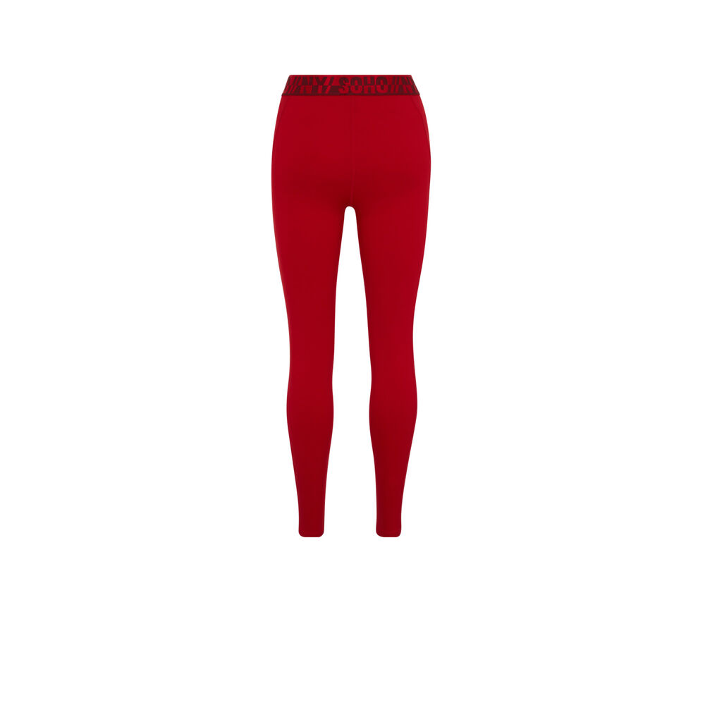 Legging de sport à bandes - rouge rouge.