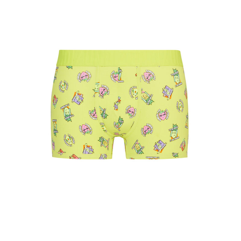 Bóxer de algodón con estampado de frutas - amarillo Bóxer de algodón con estampado de frutas - amarillo;