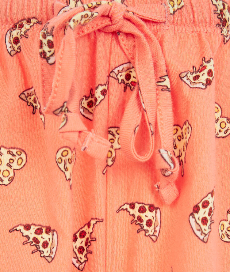 Short con estampado de pizza - salmón salmón.