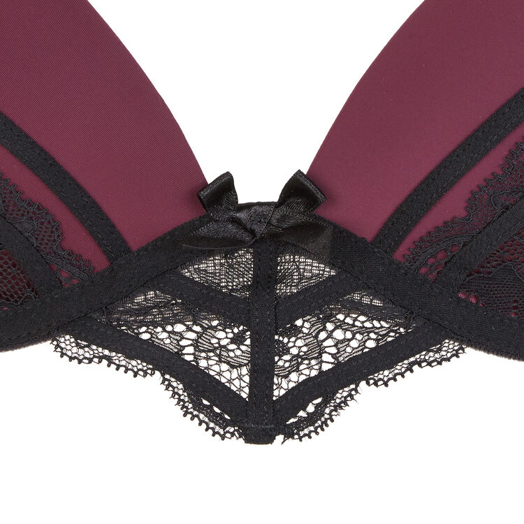 Sujetador push-up burdeos princiz red.