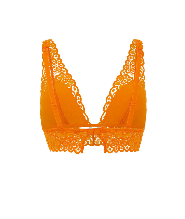 Sujetador triángulo sin aros - naranja naranja.