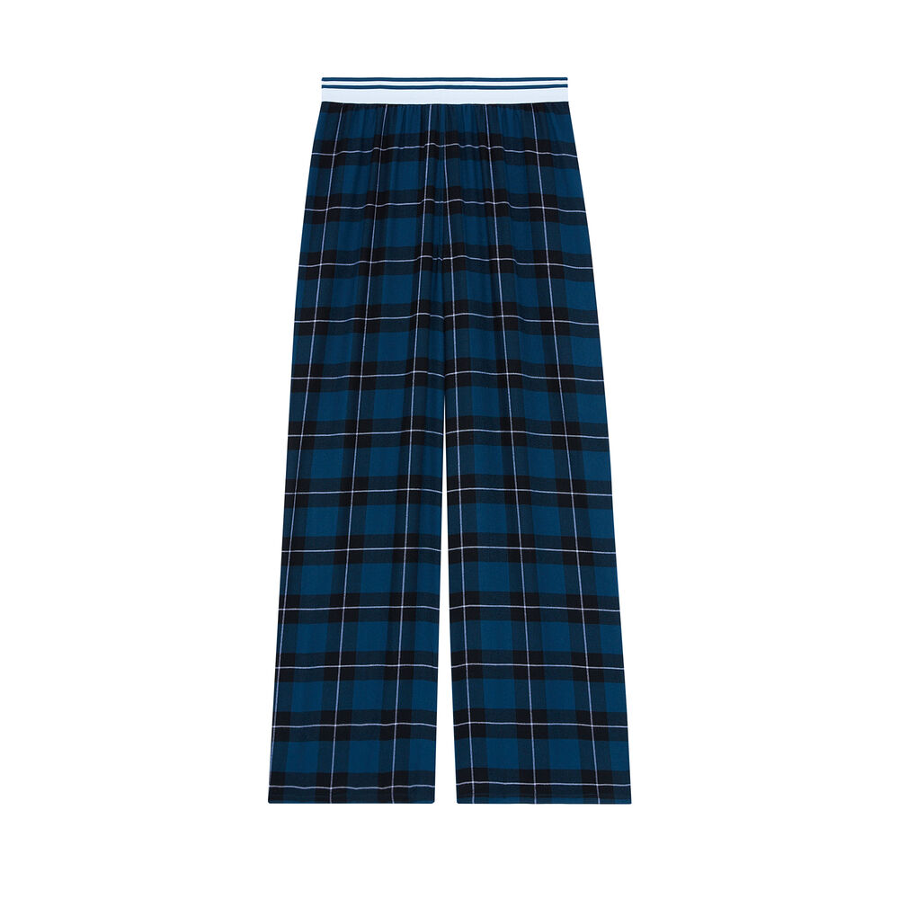 Pantalón a cuadros - azul azul.