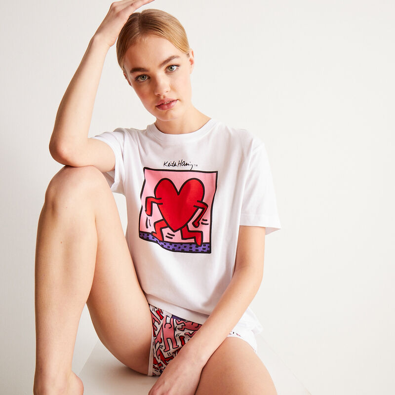 shorts con motivos - blanco shorts con motivos - blanco;