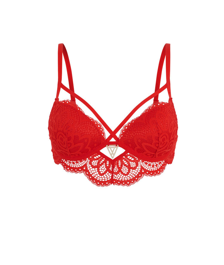 Sujetador corpiño push-up rojo precieusiz rojo.