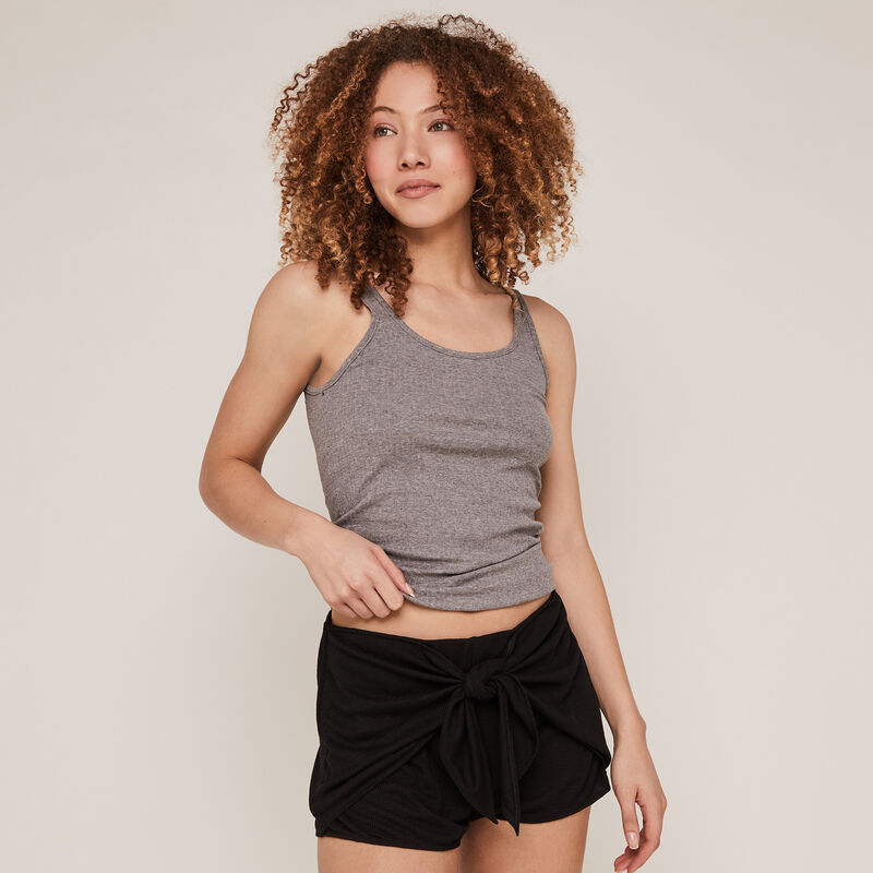 Short liso de punto - negro Short liso de punto - negro;