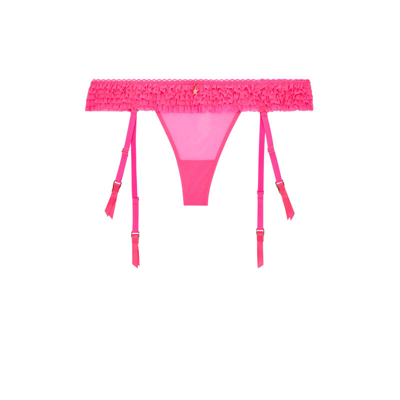 Tanta liguero de tul froufriz rosa.