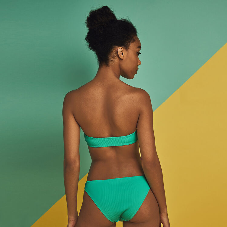 Braguita de bikini verde gaufriz green.