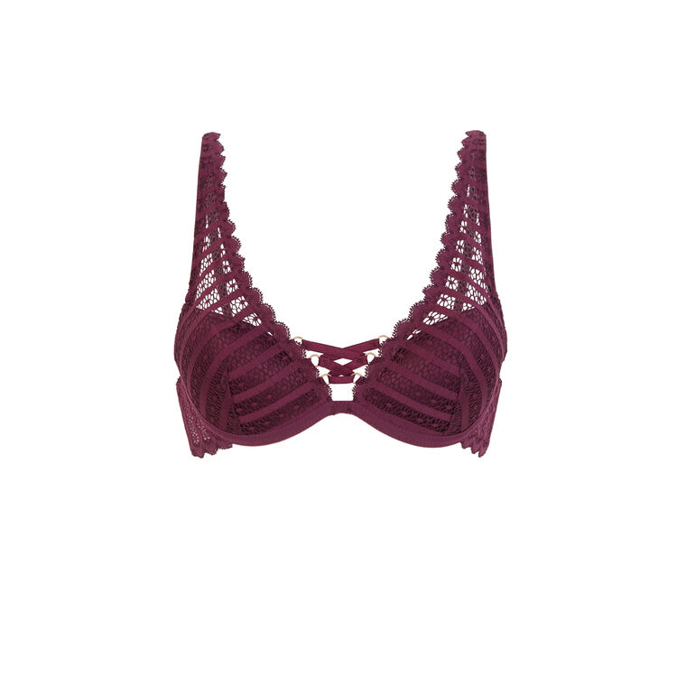 Sujetador push-up burdeos modiz Sujetador push-up burdeos modiz;