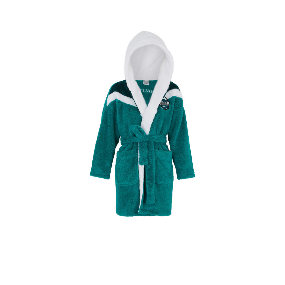 Albornoz de polar slytherin - verde verde.