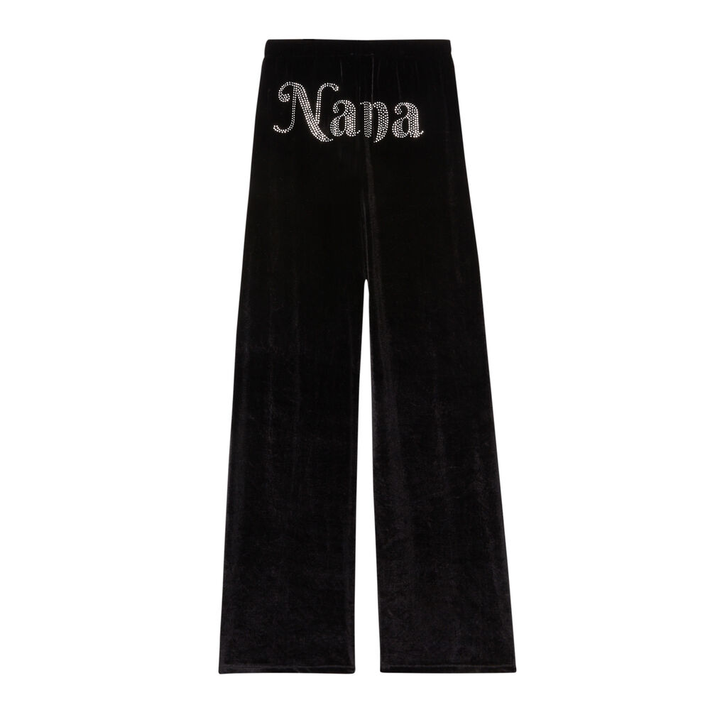 Chándal "nana" aya x undiz de terciopelo - negro negro.