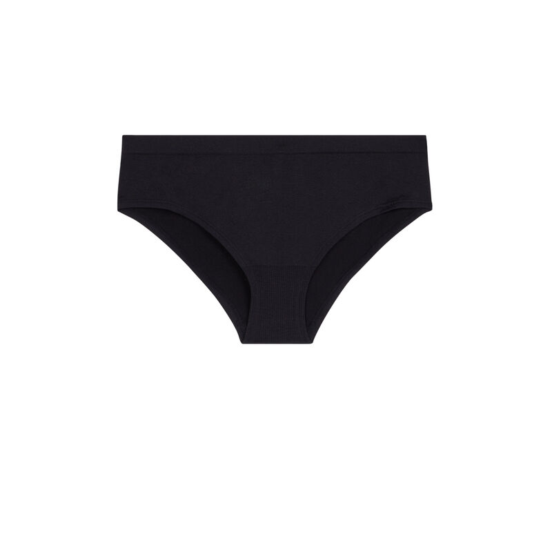 Braguita culotte con mensaje en la parte trasera - negra Braguita culotte con mensaje en la parte trasera - negra;