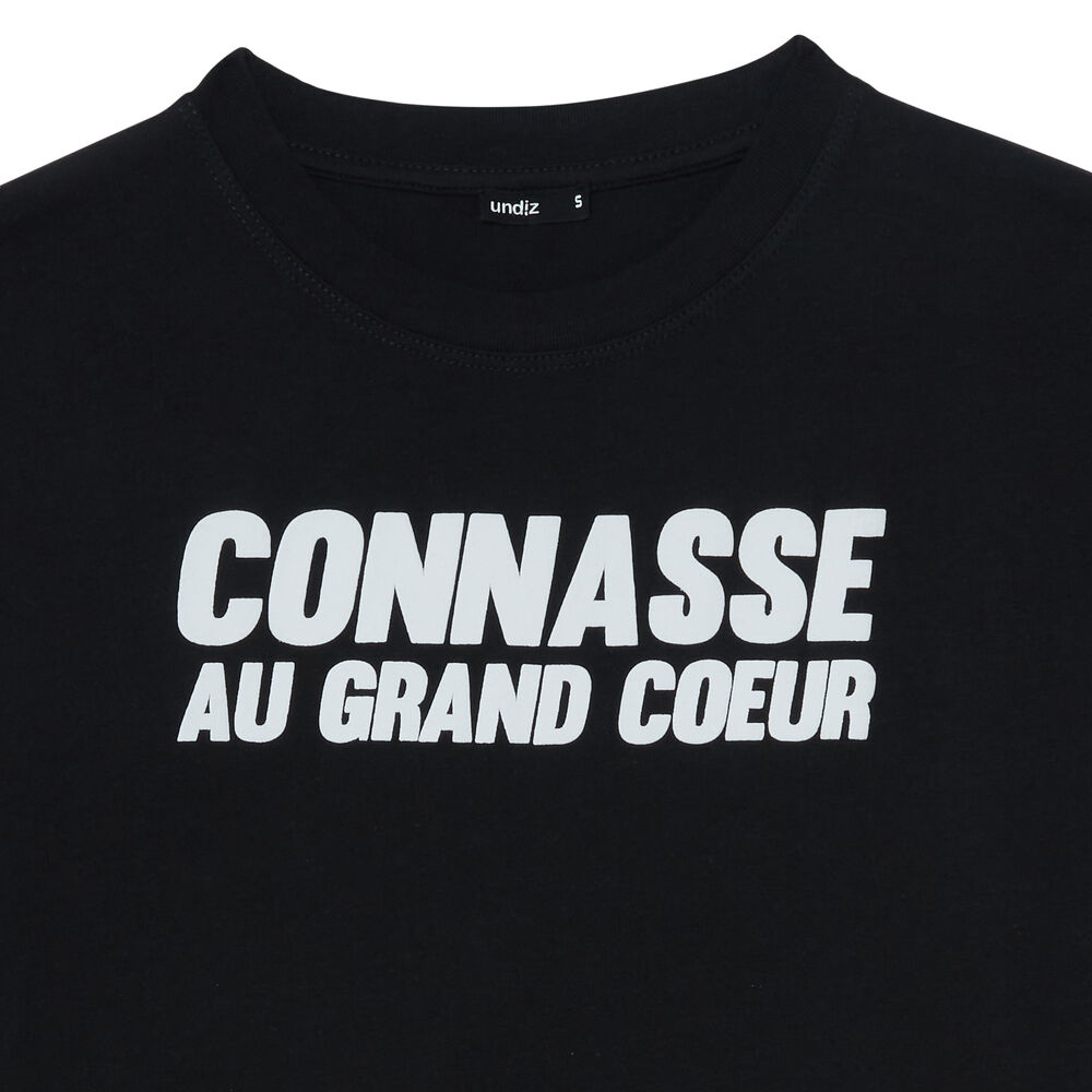 Top con estampado conasse au grand coeur - negro negro.