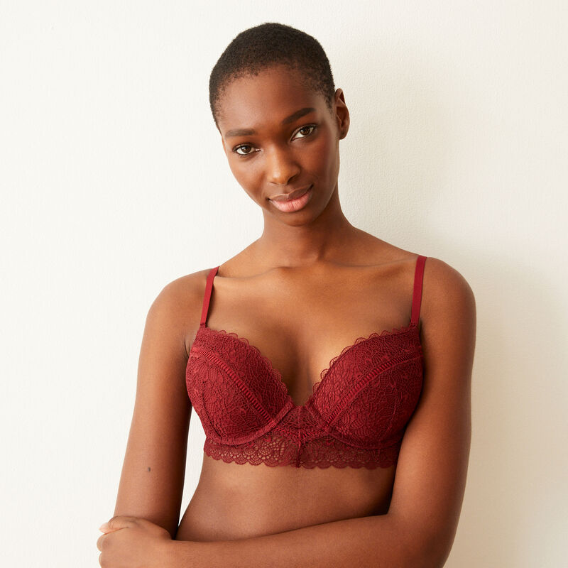 Sujetador ultra push-up de encaje - rojo Sujetador ultra push-up de encaje - rojo;