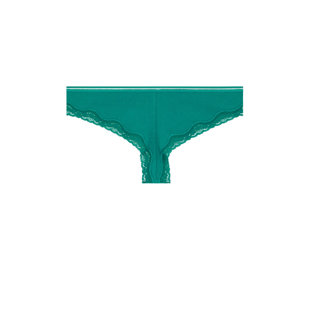 Braguita brasile&ntilde;a de algod&oacute;n - verde verde.