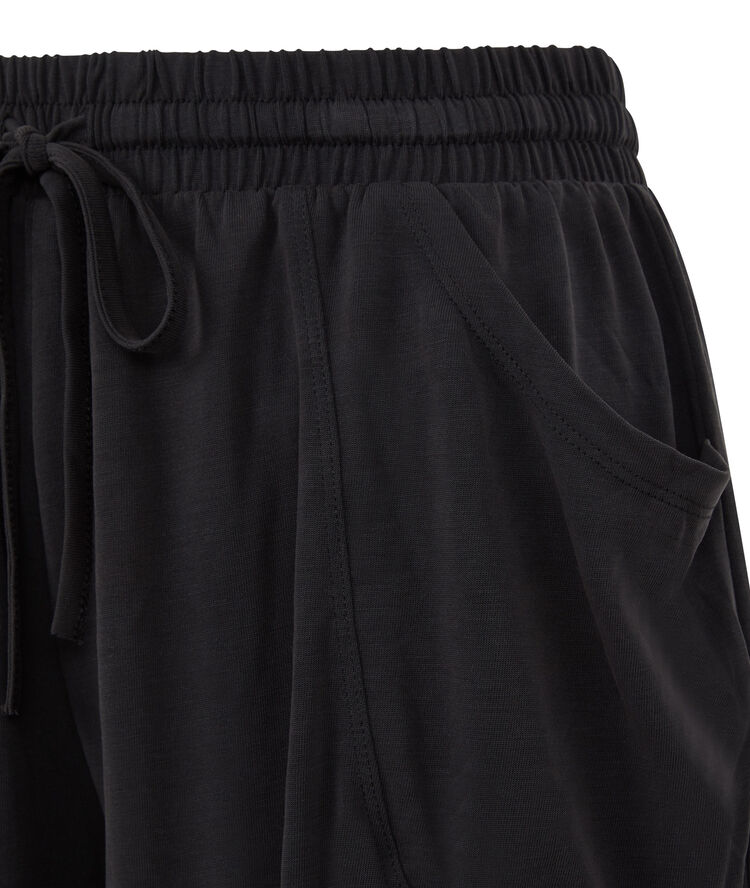 Short liso fluido - negro negro.