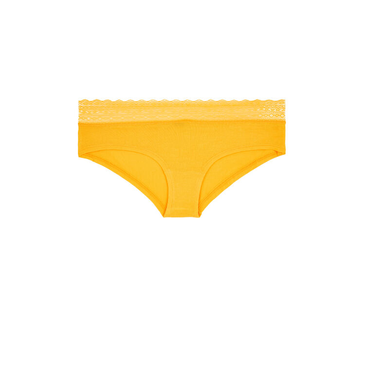 Braguita culotte de algodón lisa waistiz Braguita culotte de algodón lisa waistiz;