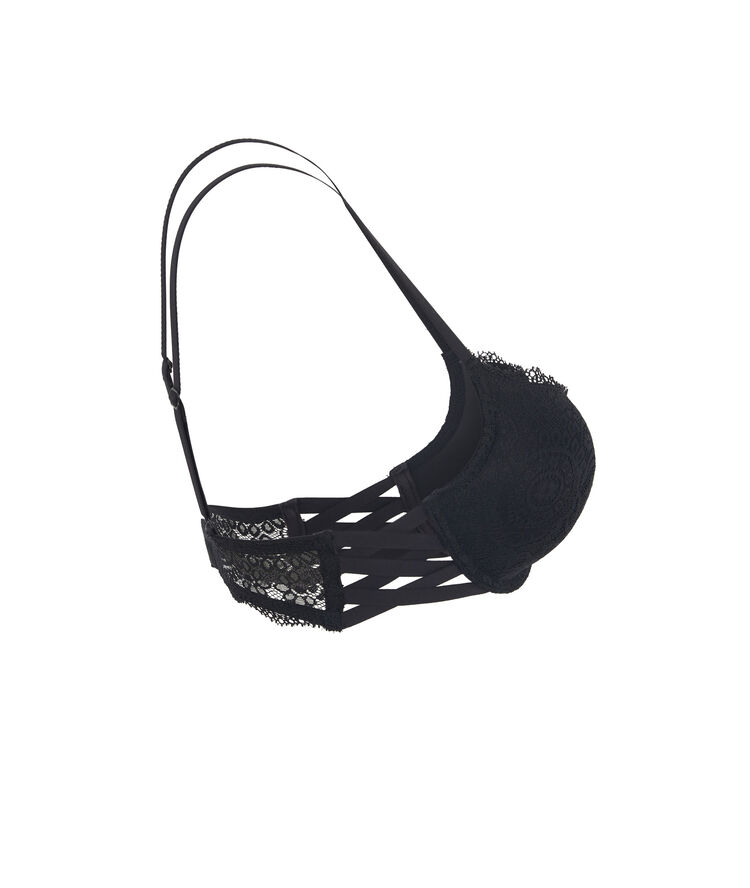 Sujetador extra push-up con encaje sabriniz noir.