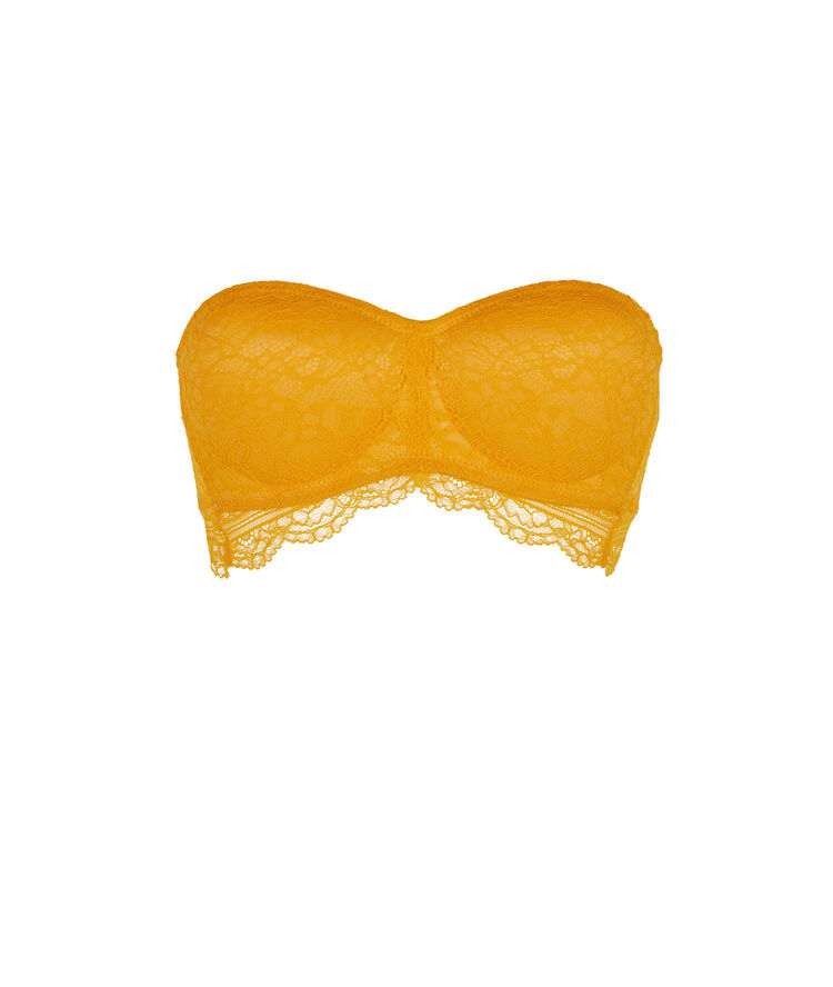 Sujetador sin tirantes azafrán everydayiz naranja.