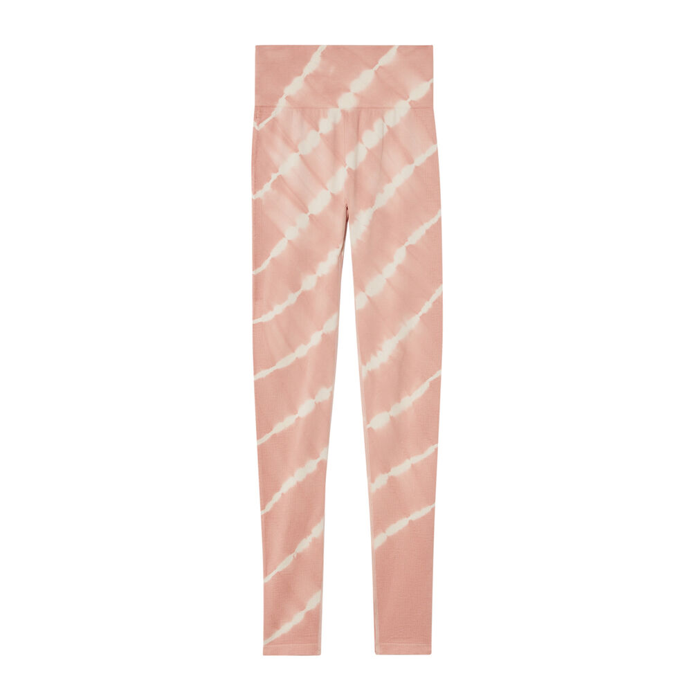 Leggings deportivos con efecto tie and dye - rosa rosa.
