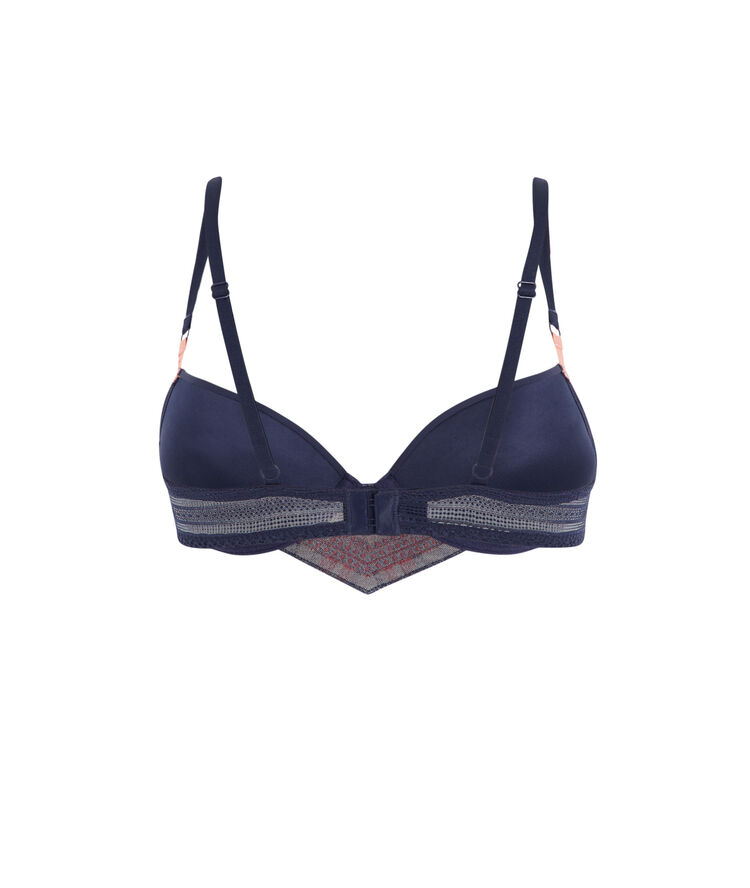 Sujetador azul marino push-up valliz azul marino.
