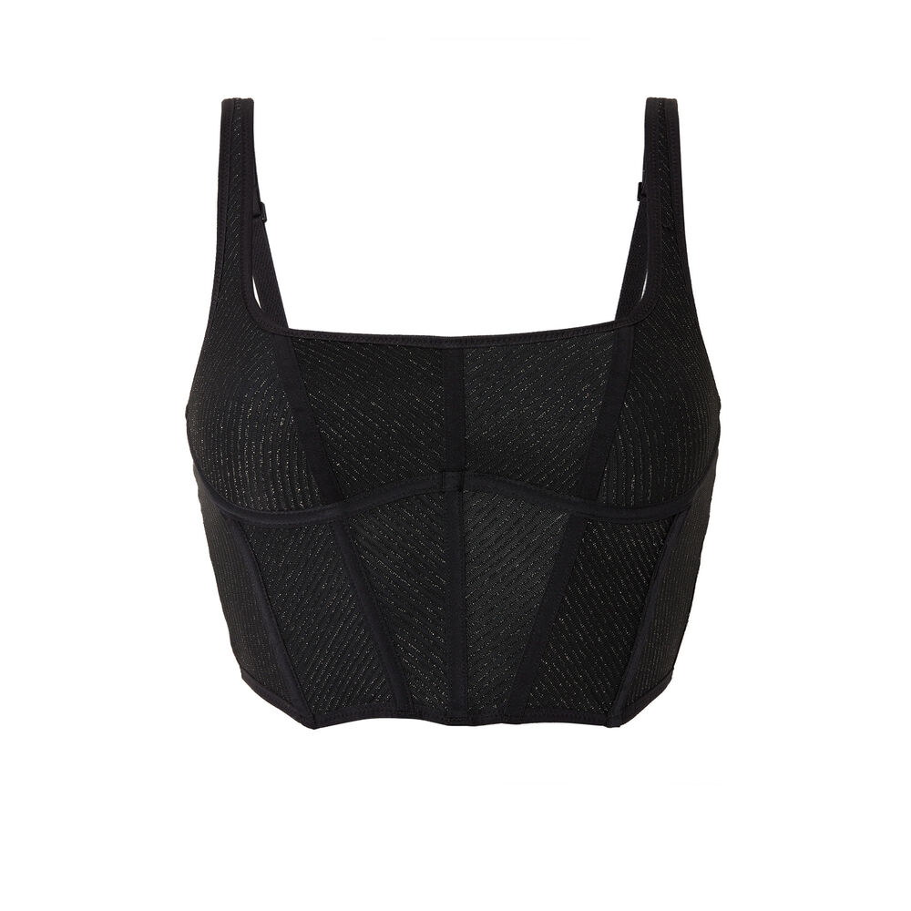 Pechera de encaje aya x undiz - negro negro.
