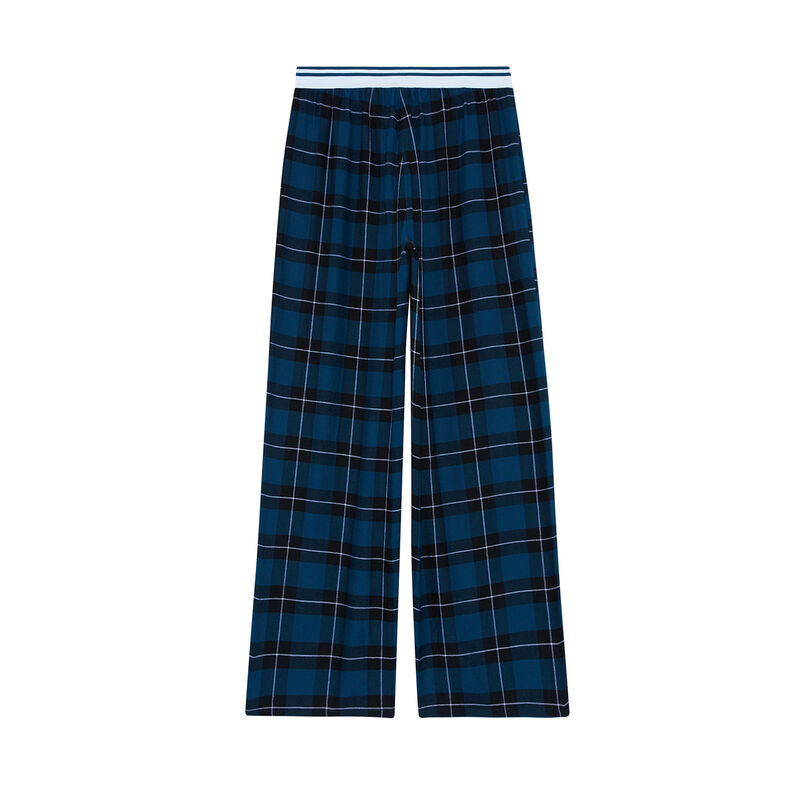 pantalón a cuadros - azul pantalón a cuadros - azul;