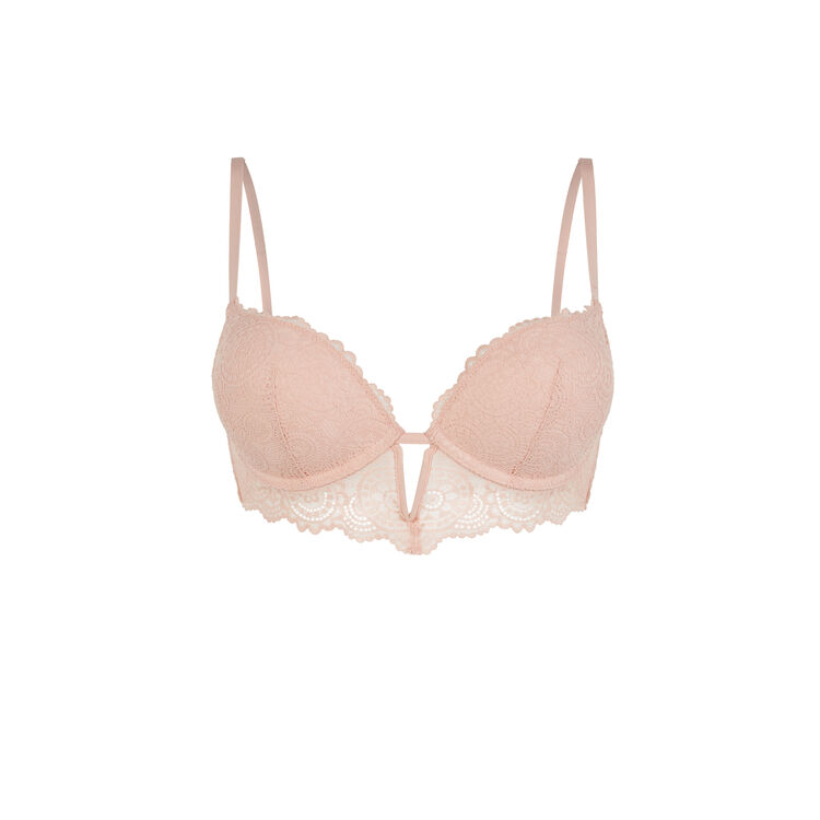 Sujetador ultra push-up rosa empolvado milianiz Sujetador ultra push-up rosa empolvado milianiz;