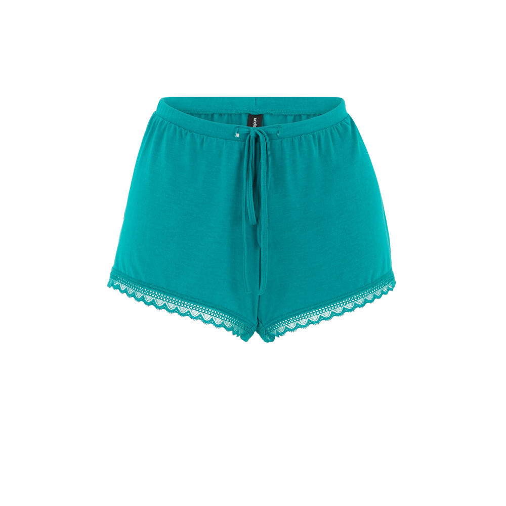 Shorts de punto - verde verde.