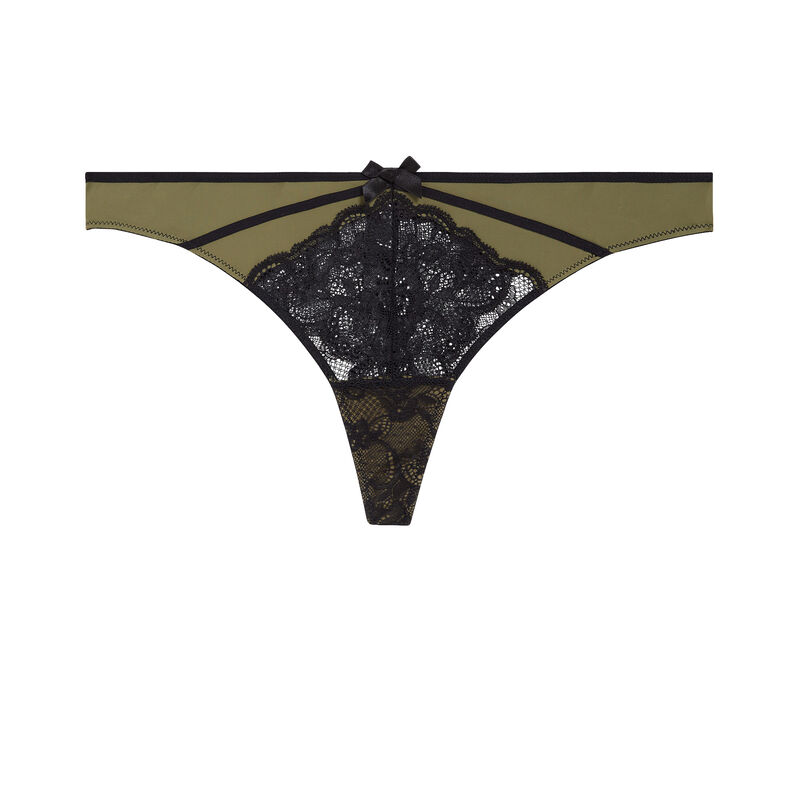 Tanga verde caqui princiz Tanga verde caqui princiz;