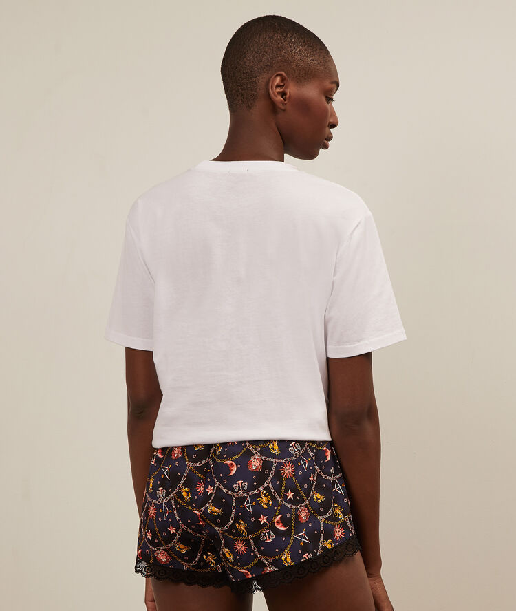 Top con estampado de astros - blanco blanco.