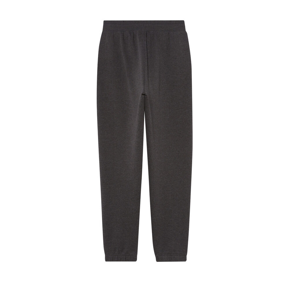 Pantalón fruncido en la cintura y tobillo con mensaje - gris gris.