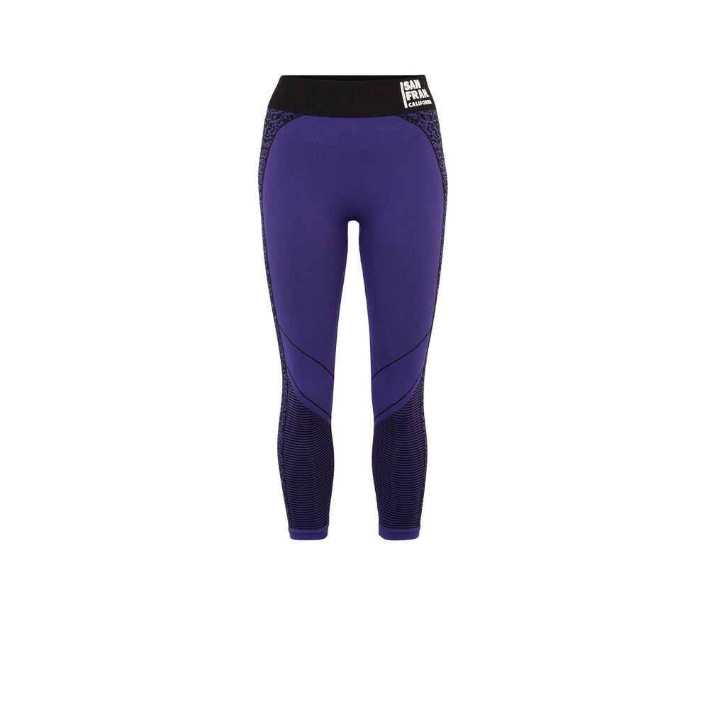 Leggings con estampado de leopardo - violeta violeta.