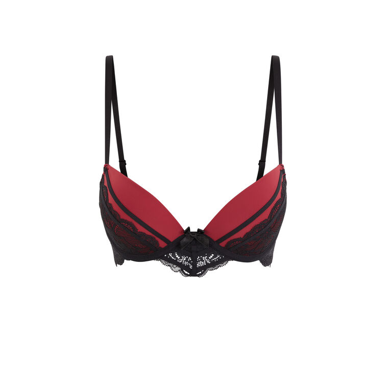 Sujetador push-up de encaje new princiz coral.
