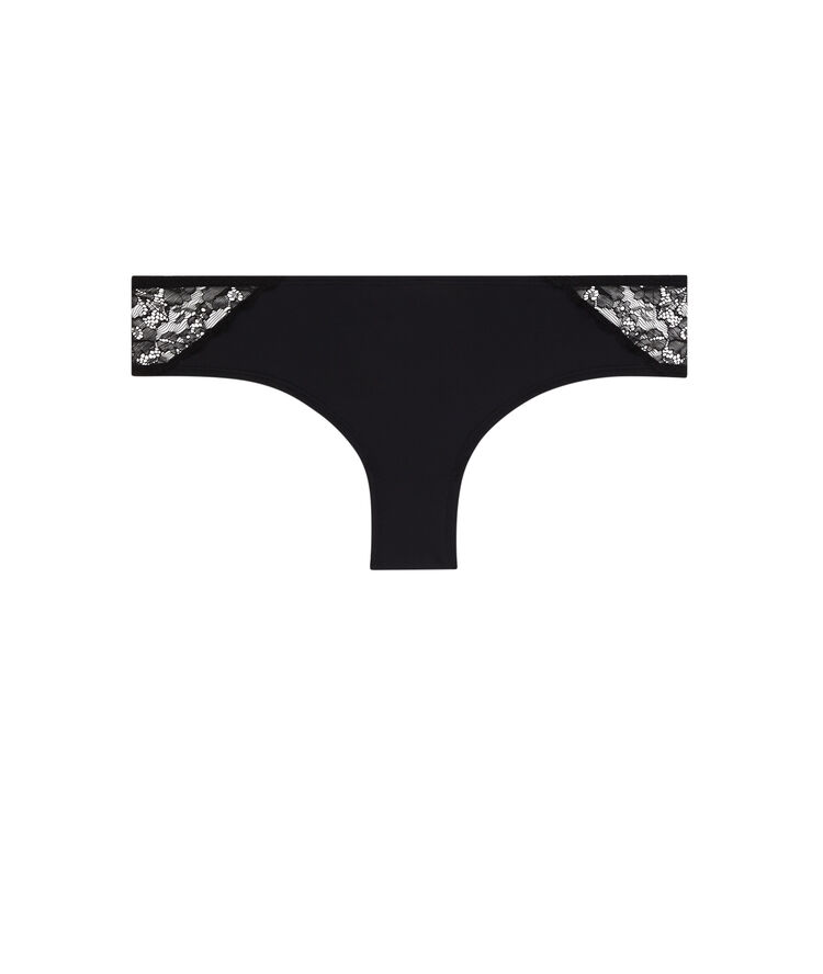 Braguita culotte con detalle de bisutería rinaucoeuriz negro.